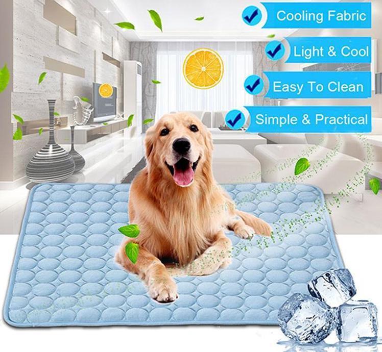 Pet Dog Cat Ice Silk Cold Nest Pad For Cooling In Summer