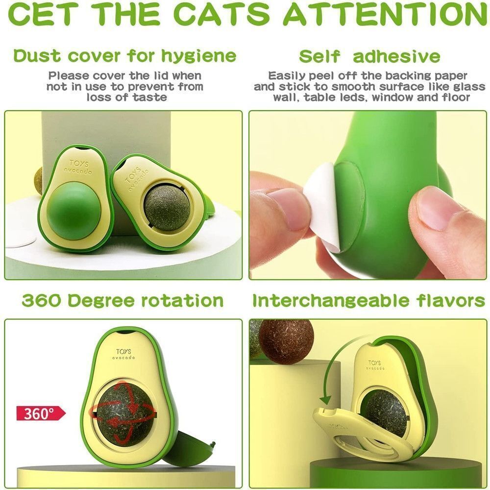 Avocado Cat Teeth Cleaning Toy