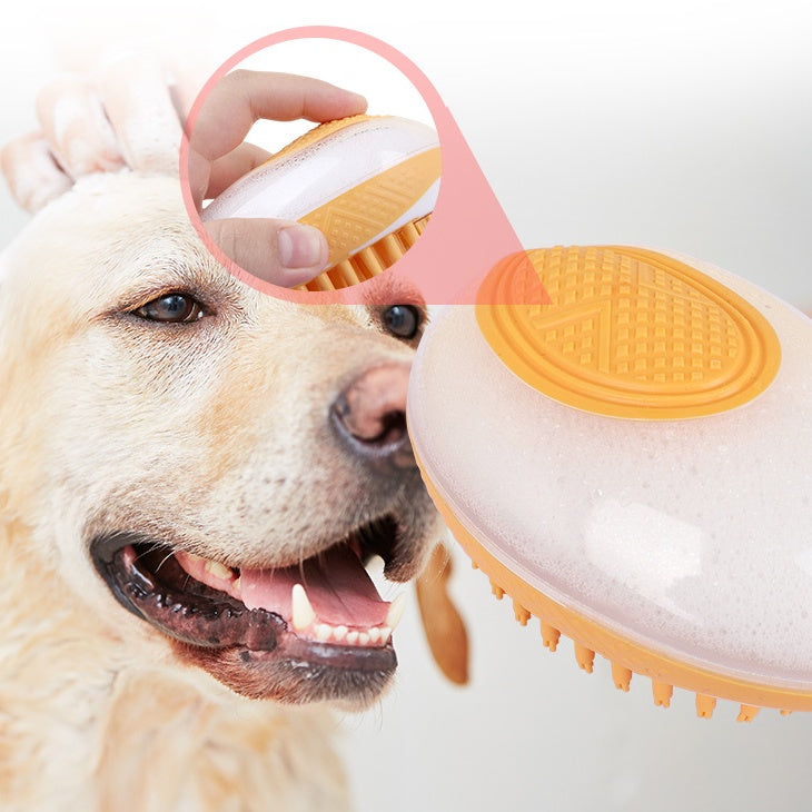 Dog Cat Bath Brush 2-in-1 Pet SPA Massage